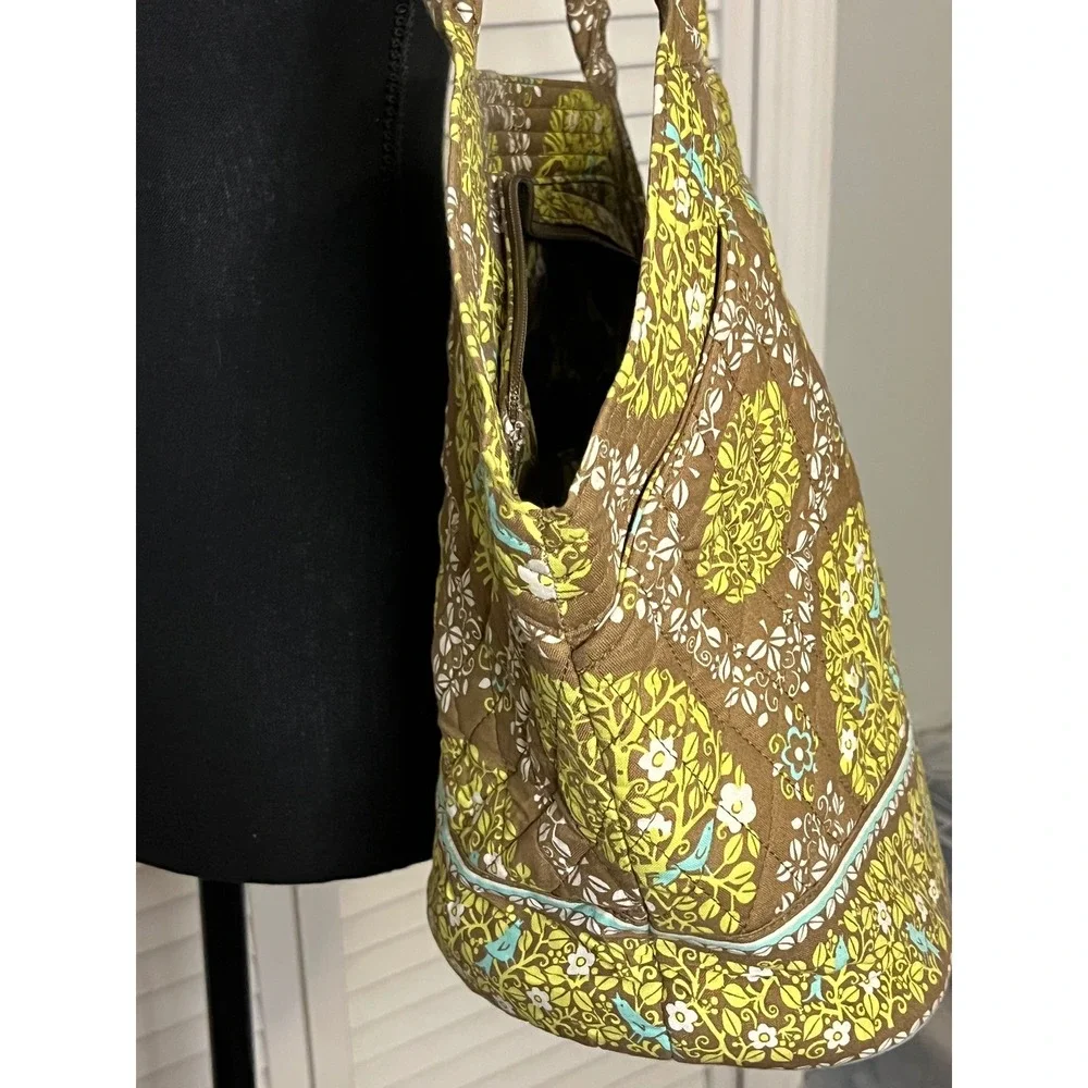 Vera Bradley Bluebird Sittin In A Tree Purse Shoulder Bag Cotton Purse‎ Quilted